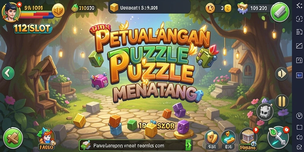 Tampilan gameplay 1121SLOT yang penuh warna dan menantang.
