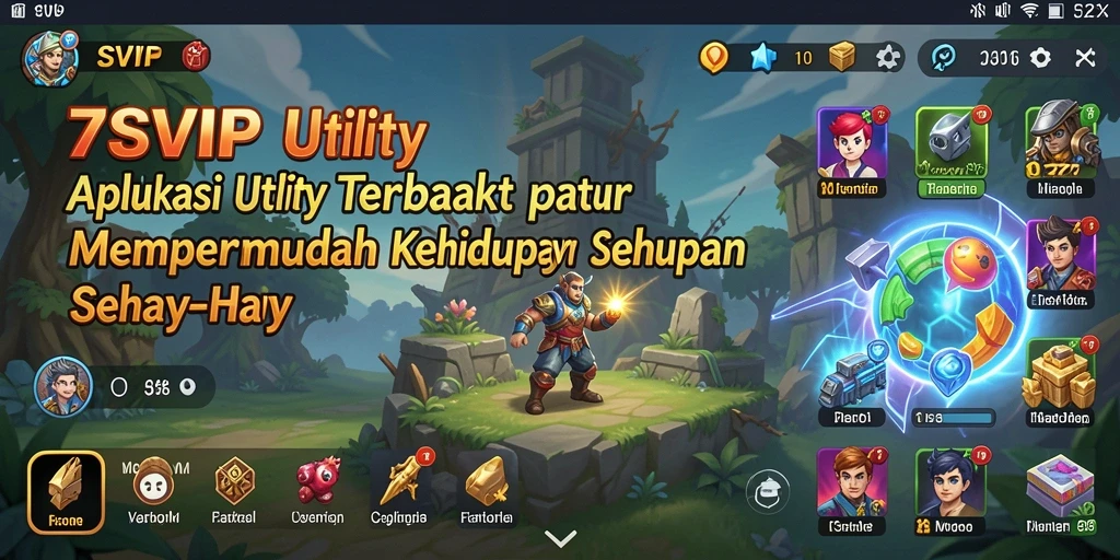 Tampilan antarmuka pengguna 7SVIP yang sederhana dan intuitif.
