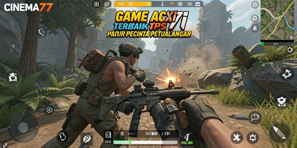 Tampilan gameplay CINEMA77 yang mendebarkan dan penuh aksi.