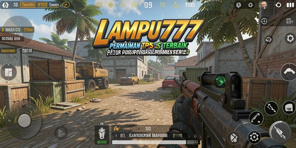 Tampilan gameplay seru dalam LAMPU777 yang menampilkan aksi TPS.