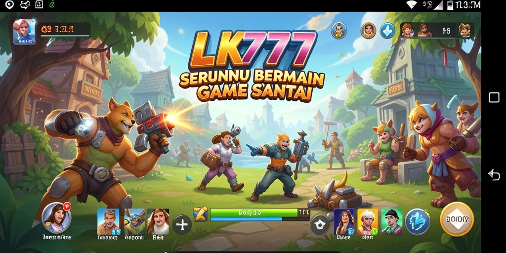 Tampilan gameplay LK777 yang penuh warna dan menarik.