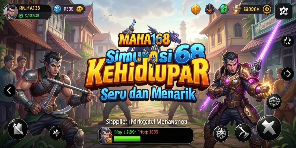 Tampilan utama gameplay MAHA168 yang menarik dengan karakter beragam.
