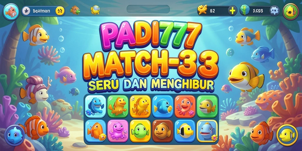Gameplay seru PADI777 dengan tantangan Match-3 yang menarik.