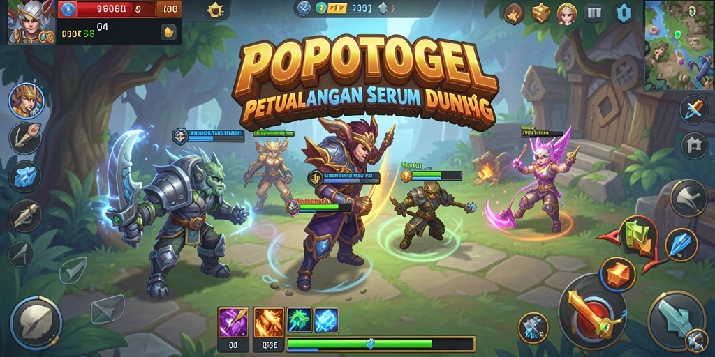 Tampilan gameplay seru di dunia RPG POPOTOGEL.