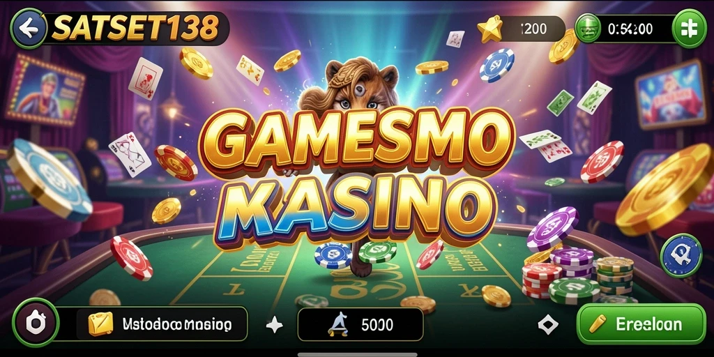 Tampilan gameplay SATSET138 yang memukau dengan berbagai permainan kasino.