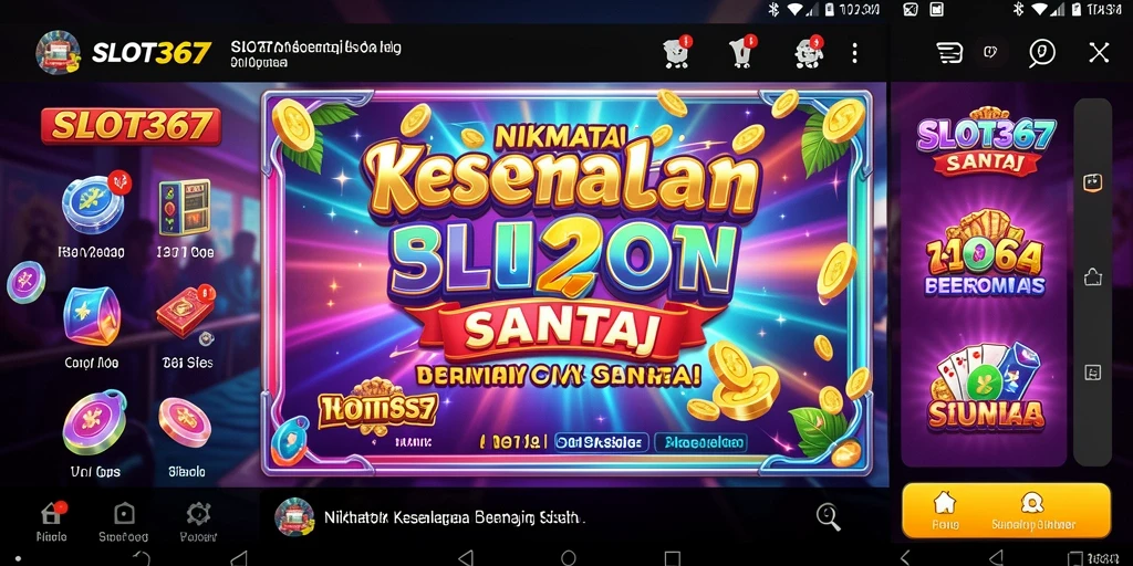 Tampilan gameplay menarik dari SLOT367 dengan grafik yang cerah.