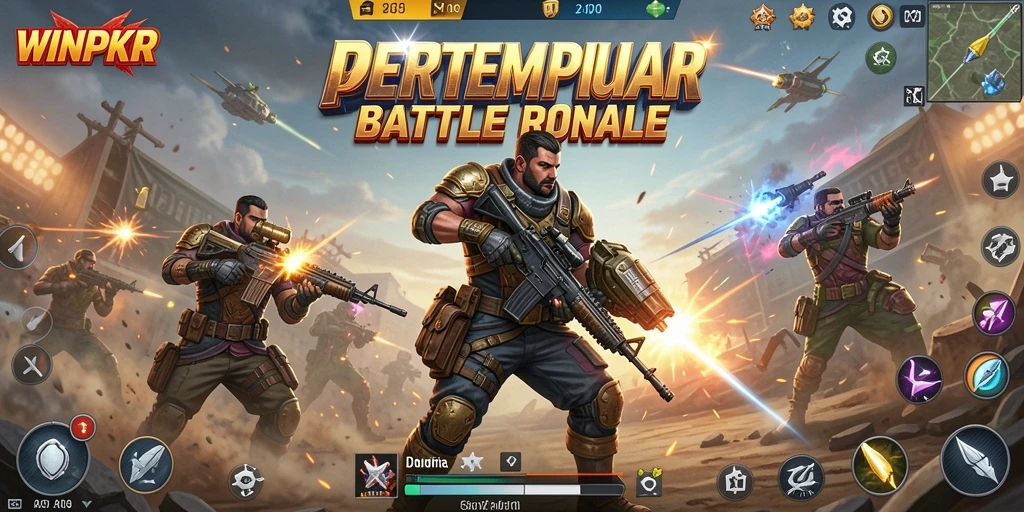 Tampilan gameplay seru dan mendebarkan dalam WINPKR.